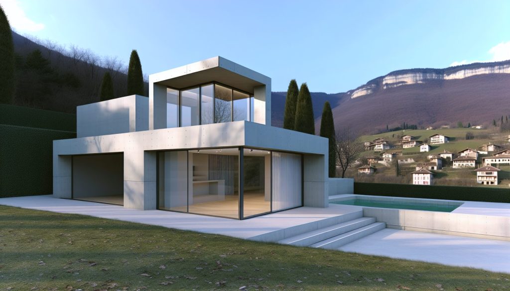 Ajoutez une touche d'élégance à votre villa à Tassin-la-Demi-Lune avec les menuiseries minimalistes Lumon.