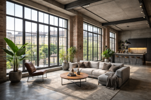 Découvrez comment créer des baies vitrées "atelier" en aluminium sur mesure pour un loft réhabilité à Lyon.
