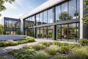 Optimisez la performance énergétique à Limonest avec les menuiseries aluminium Technal et le décret tertiaire.